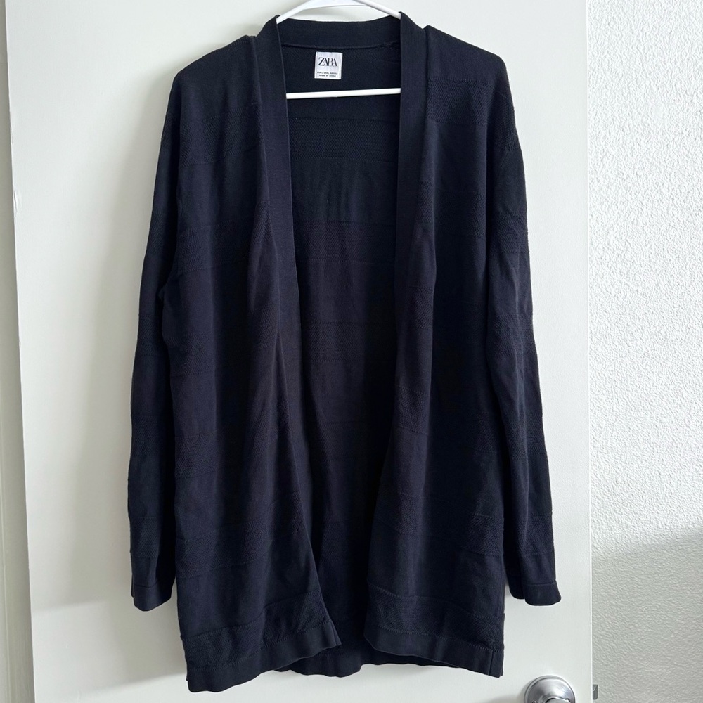 Zara Black Knit Cardigan